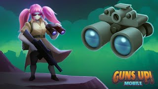 New High Powered Binocs Legendary Equipment MAX Lv 20  GUNS UP Mobile [upl. by Nodnnarb404]