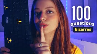 ASMR 100 questions version chuchotements très proches pour tendormir en 2sec LInterview [upl. by Natam]