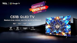 TCL 55 inches 4K Ultra HD Smart QLED Google TV [upl. by Marteena]