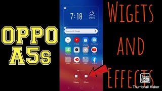 OPPO A5s Widgets and Effects  OPPO A5s Tips amp Tricks [upl. by Lanctot]