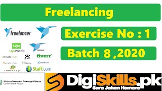 Digiskills  Freelancing Exercise 1 Solution Batch 08  Handson Exercise No1  Batch 8 [upl. by Rafat]