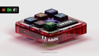 Creating Adobes Keyboard in 3D using Adobe Dimension and Illustrator [upl. by Skip988]