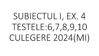 Exerciții de sinteză pentru bacS I ex 4 678910clasa 10 [upl. by Neelra]