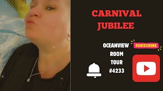 CARNIVAL JUBILEE  OCEANVIEW ROOM 4233 TOUR [upl. by Kubetz]