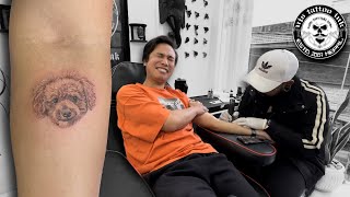 Lakpa Lama Aka Spidey again got a Tattoo at Ujs Tattoo Ink [upl. by Enoek]