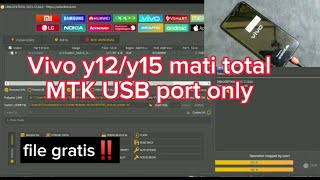 Vivo Y12 15 mati total detek MTK port only file gratis via unlocktool [upl. by Pattin925]