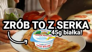 SZYBKA MASA OMLET Z SERKA WIEJSKIEGO 45 g białka [upl. by Ahsrat221]