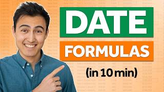 Master Date Functions in Excel HUGE time saver [upl. by Iuqcaj]