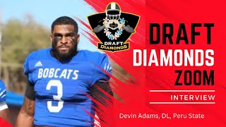 Devin Adams DL Peru State  2024 NFL Draft Prospect Zoom Interview [upl. by Pulsifer646]