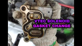 Change Honda VTEC Solenoid Gasket [upl. by Zosema]