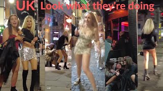 Look what theyre doing 🇬🇧 Liverpool England Nightlife 🇬🇧 4K [upl. by Ytirahc]