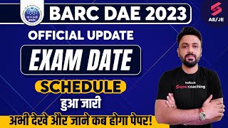 BARC Exam Date 2023  Official Update 🔥 BARC DAE EXAM DATE 2023  BARC Stipendiary Trainee Exam Date [upl. by Luaped576]