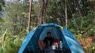 camping heavy rain and nonstop storms sleeping in a tent is very comfortable and peaceful [upl. by Lammond]