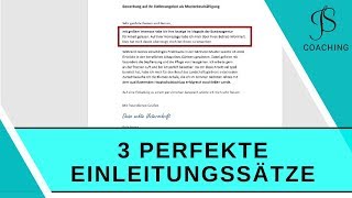 Wie Du einen perfekten Einleitungssatz formulierst [upl. by Tony]