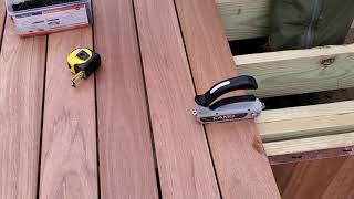 How to install grooved decking with the Camo Marksman Pro Hidden faster grooved boards [upl. by Conger]