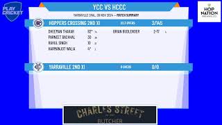 Yarraville 2nd XI v Hoppers Crossing 2nd XI [upl. by Lucienne682]