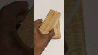 Curly Gmelina Wood Block Premium Woodworking Material Knife Handle Blank for Custom Craft [upl. by Noivax31]