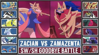 ZACIAN vs ZAMAZENTA  Pokémon Sword amp Shield Goodbye Battle [upl. by Suravart]