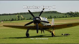 Hawker Fury II SR661 GCBEL  Flown by Paul Bonhomme [upl. by Adekam]