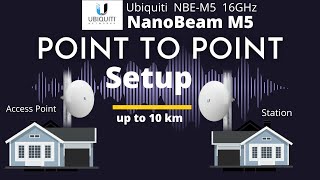 NanoBeam 5AC Gen2 Point To Point Configuration  NanoBeam 5AC How To Setup [upl. by Bellanca]