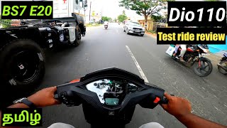 New Honda Dio 110 2023 E20 OBD2 BS7Test ride reviewmileageprice in தமிழ் honda2wheelersin [upl. by Alo861]