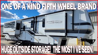 MUST SEE Unique 5th Wheel 2024 River Ranch 393RL Fifth Wheel at Couchs RV Nation a RV Review Tour [upl. by Tidwell]