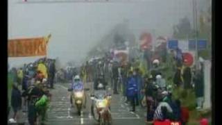 Marco Pantani climbs up the Col du Peyresourde [upl. by Drazze]