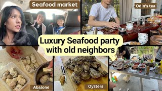 We spent Rs 10000 on seafood for old neigbhors party I Abalone Razor clams Oysters Crab Shrimp [upl. by Niwhsa]