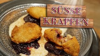 Milchreiskrapfen Vanillesoße amp Brombeeren [upl. by Riplex]