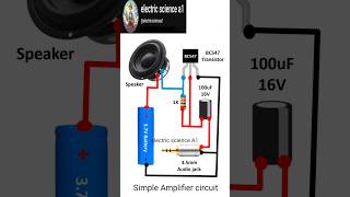 I Built The Worlds Simplest Amplifier CircuitSimple Amplifier Circuit shorts amplifier [upl. by Adiam]