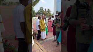 South Indian wedding ❤️  Shorts  Vj Pawan Singh  Rashmitha Poojary [upl. by Kirad620]