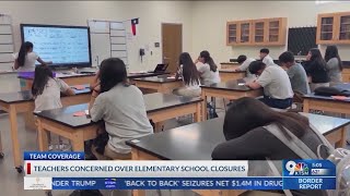 Teachers raise concern over EPISD school closures [upl. by Inohtna]