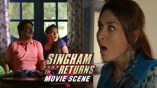 Witness The Solid Style Of Singham  Singham Returns  Movie Scene [upl. by Virge848]