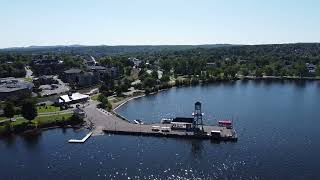 BONUS VIDEO Lake Memphremagog Magog Quebec Canada Flyover [upl. by Hendrick]