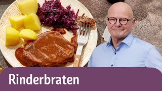 Rinderbraten im Schnellkochtopf 🍲  REWE Deine Küche [upl. by Phoebe]