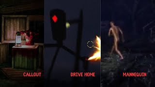 Horror  3 indie games slightly quirky Callout Zeekerss Drive Home and Mannequin  Completed [upl. by Poree]