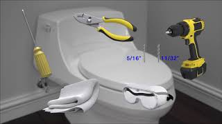 KOHLER Toilet Seat Anchor Kit 1461673 Replacement Instructions [upl. by Anail]