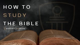 How to study the Bible  Hermeneutics Introduction  David Knight [upl. by Lumbye314]