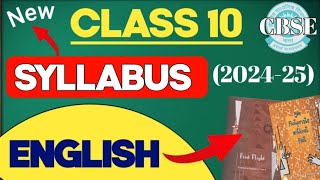 Class 10 English Syllabus 202425  Cbse class 10 syllabus 202425  English class 10 syllabus [upl. by Oirom]