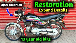 Honda CD 100 Old Model Bike Complete Restoration and Expense Details [upl. by Aihsar450]