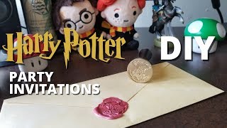 DIY Harry Potter Party Invitations  MUGGLE MAGIC [upl. by Lorri306]