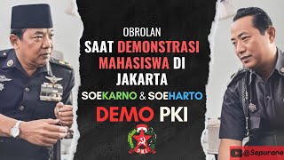 Obrolan Sukarno amp Suharto di Demo Mahasiswa G30sPKI [upl. by Arikihs]