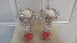 DIY Bonitos y elegantes candelabros con botellas recicladas de plastico [upl. by Madora131]