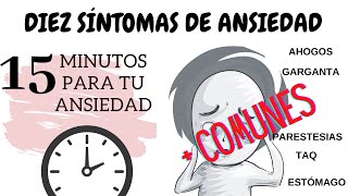 10 SINTOMAS QUE INDICAN QUE TIENES ANSIEDAD [upl. by Jaynes]