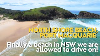 Beach Driving at North Shore Port Macquarie  Best beach in NSW  overlanding  uhd  drone [upl. by Corrina]