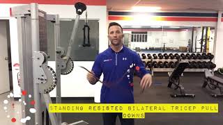 Band resisted tricep pull downs [upl. by Dave97]