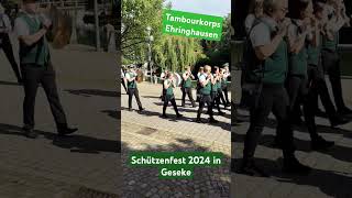 Tambourkorps Ehringhausen und Musikverein Verne beim Schützenfest 2024 in Geseke Musik [upl. by Naraj372]