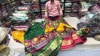 pure real gaji multi colour bandhej designer full gher chaniya choli [upl. by Ally]