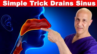 Simple Trick Drains Sinus in 1 Move  Created by Dr Mandell [upl. by Ahseret]