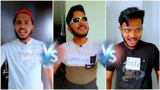 Science Vs Commerce Vs Arts 🤣 aruj funny shorts youtubepartner [upl. by Aynna]